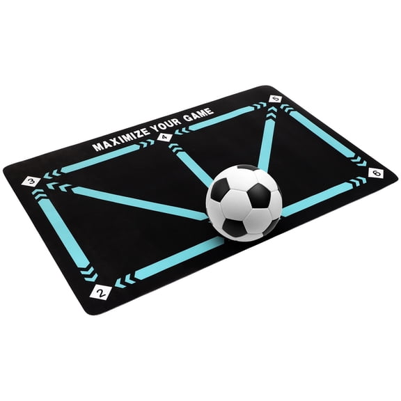 Soccer Trainer Mat, Football Dribble Silent Auxiliary Ground, Anti-Skid Carpet for Corner Field, Footstep Training Player Equipment, Ball Control