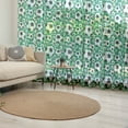thumbnail image 1 of Soccer Tulle Curtains with Rod Pocket, Various Sizes Footballs Pattern Active Lifestyle Popular Sport from Europe, Sheer Drape for Wedding Party 2 Panels, 7 Sizes, Green Black White, by Ambesonne, 1 of 3