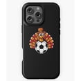 thumbnail image 1 of Soccer Turkey Funny Thanksgiving Sport Phone Case for iPhone 16 15 14 13 12 11 Pro Max, 1 of 2