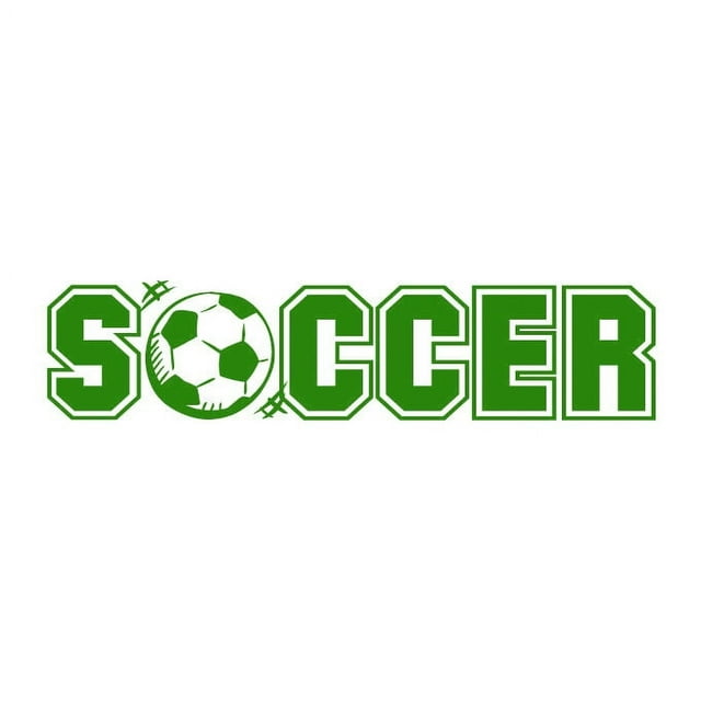 Soccer Vinyl Graphic - Large - Grass