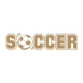 thumbnail image 1 of Soccer Vinyl Graphic - Large - Latte, 1 of 2