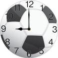 thumbnail image 1 of Soccer Wall Clock Soccer Gift For Boys Football Decor 10 Inches Silent Non Ticking Battery Operated Clocks Wall Decorative for Living Room Bedroom Man Cave, 1 of 5
