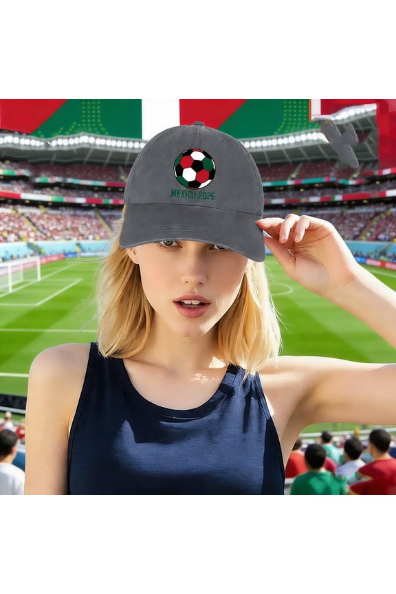 Soccer World International Hat,Adjustable Baseball Cap for Men & Women, Summer Sun Hats for Outdoor Activities & Daily Wear, World Football Supporter Gear