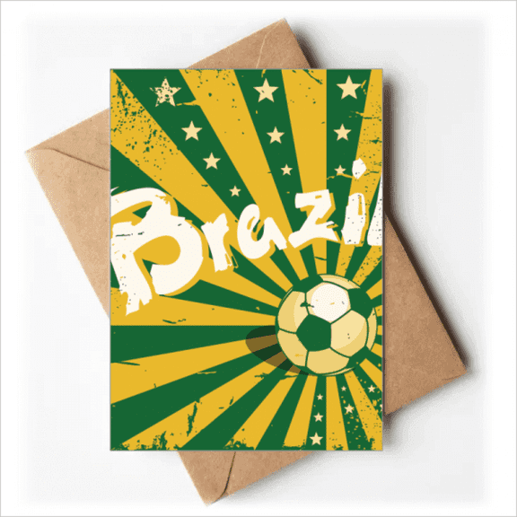 Soccer Yellow Green Brazil Brazil Culture Greeting Cards You are Invited Invitations