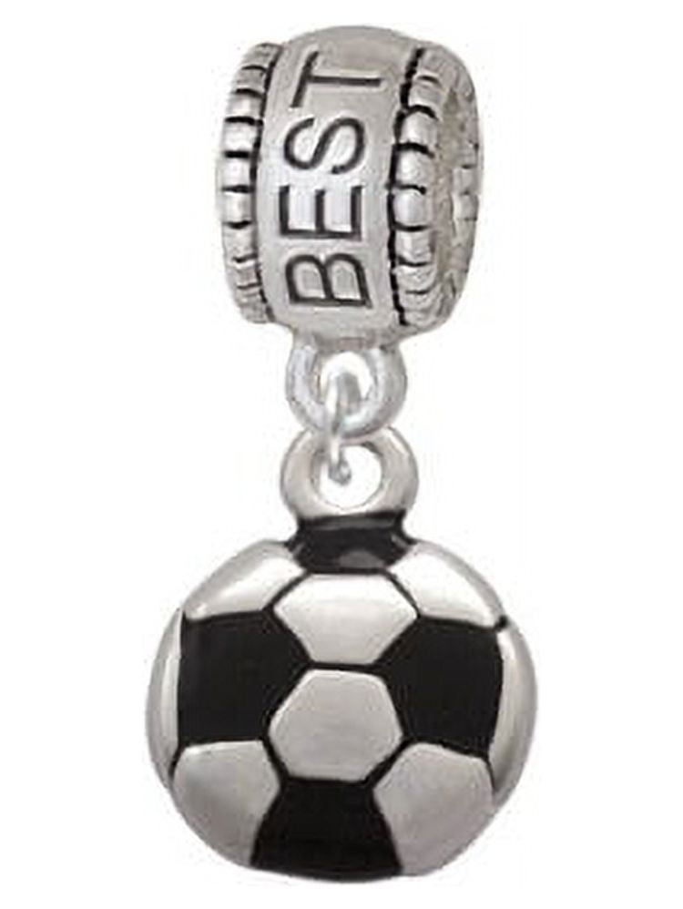 Soccer ball Best Friend Charm Bead