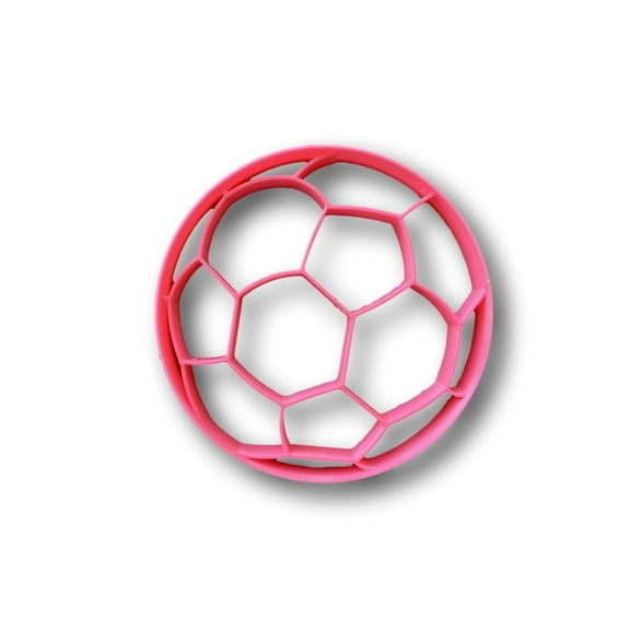 Soccer ball Cookie Cutter- Fast Shipping - Sharp Edges - Exceptional Quality
