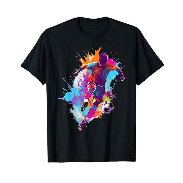 Soccer player Paint splash TShirt4XL