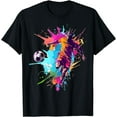 Soccer player Paint splash TShirt