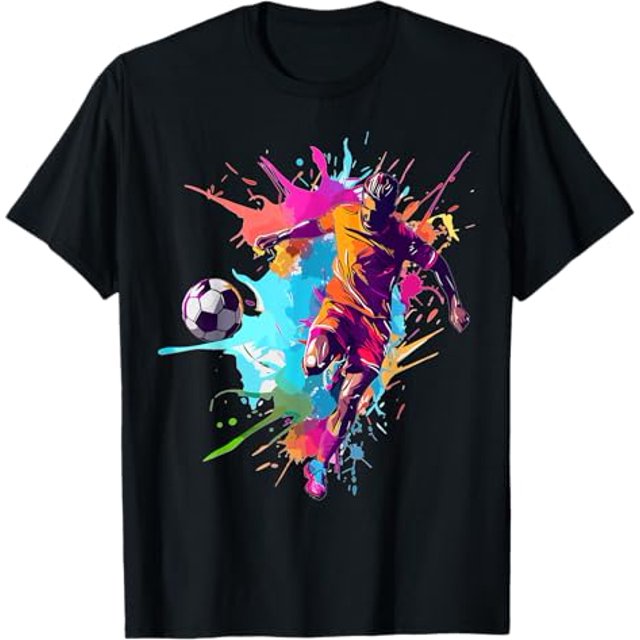 Soccer player Paint splash TShirt