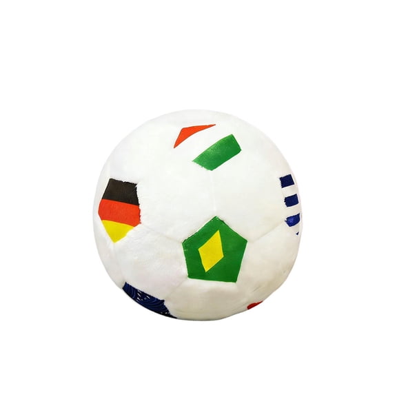 Soccer plush toy, soft colorful soccer ball plush, cute decorative stuffed soccer toy for kids, travel or bedroom companion, 1 piece, 5.9 inch cute stuffed soccer plush doll