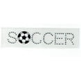 thumbnail image 1 of Soccer with embroidered Ball - Rhinestones - Iron On Applique Transfer, 1 of 1