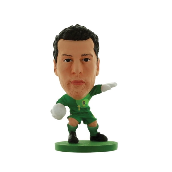 SoccerStarz Brazil International Figurine Blister Pack Featuring Julio Cesar Home Kit