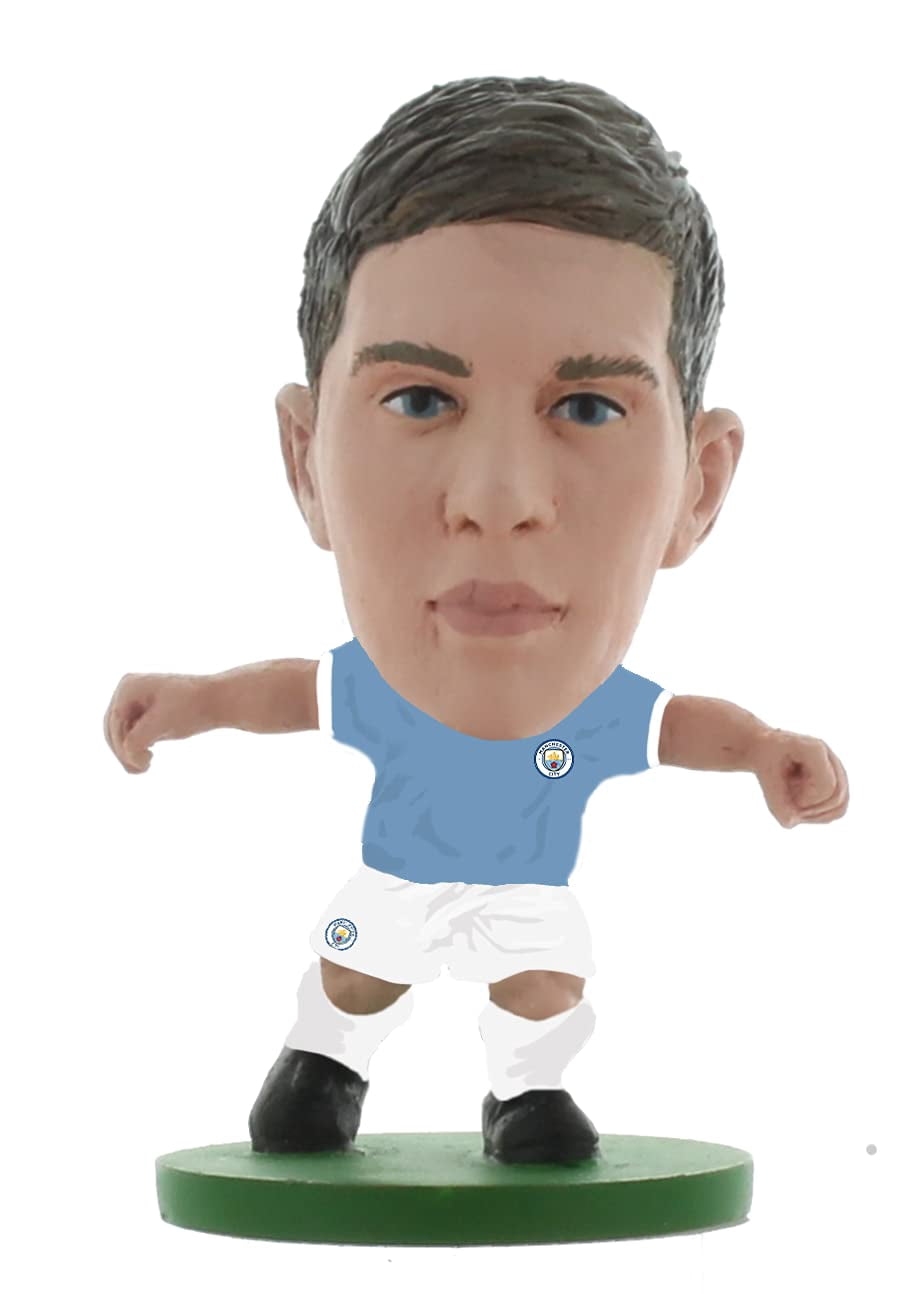 SOCCERSTARZ MAN CITY KEVIN DE BRUYNE NEW HOME KIT (CLASSIC KIT) - BLUE