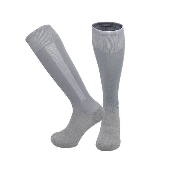 Soccers Compression Socks for Men Moisture-Wicking Over-The-Knee Casual Solid Breathable Stretchy Athletic Workout Baseball Long Boot Sock