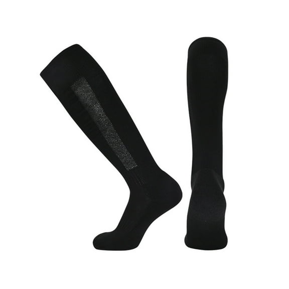 Soccers Compression Socks for Men Moisture-Wicking Over-The-Knee Casual Solid Breathable Stretchy Athletic Workout Baseball Long Boot Sock