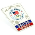 thumbnail image 1 of Sochi 2014 Olympics Landscape Snowflake Pin, 1 of 1