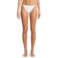 thumbnail image 1 of Social Angel Women's Braided Ribbed Scoop Bikini Swimsuit Bottom, 1 of 5