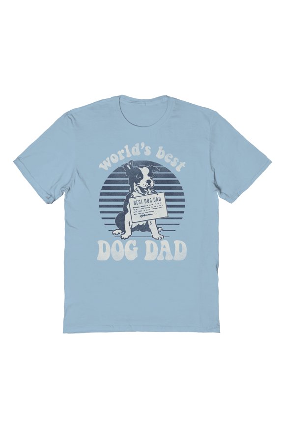 Dog Dad Father's Day Graphic Cotton Unisex T-shirt