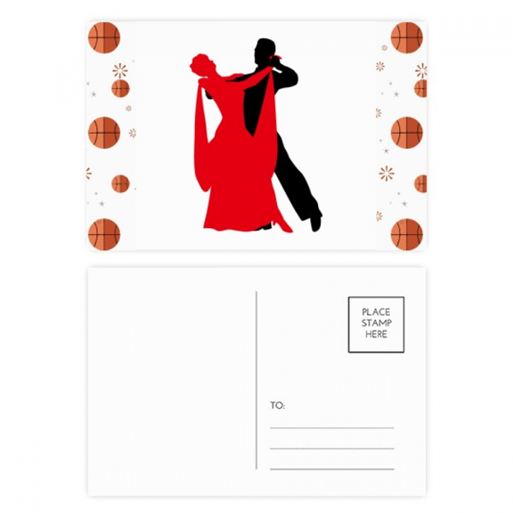 Social Dancing Duet Dance Dancer Basketball Postcard Set Thanks Card Mailing Side 20pcs