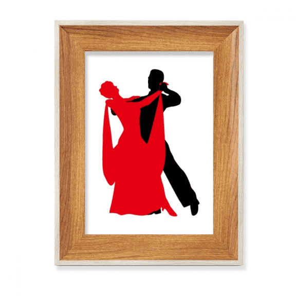 Social Dancing Duet Dance Dancer Desktop Wooden Photo Frame Display Picture Art Painting Multiple Sets