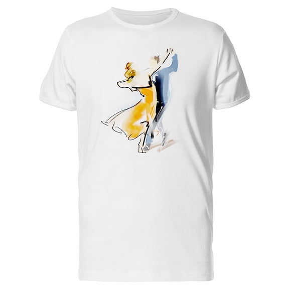 Social Dancing Watercolor T-Shirt Men -Image by Shutterstock, Male XX-Large