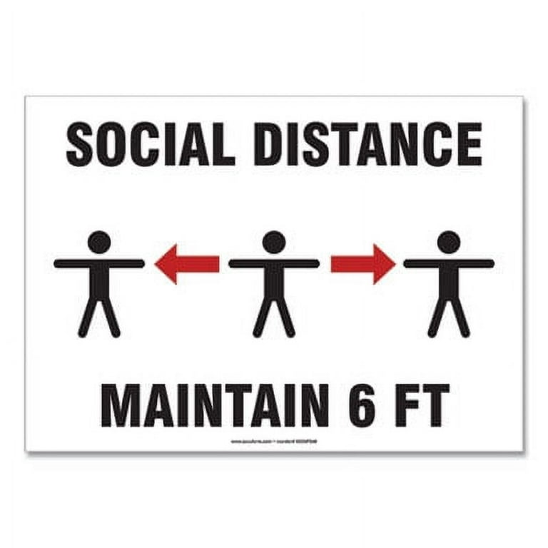 Social Distance Signs, Wall, 10 x 14, Social Distance Signs, Wall, 10 x 14,