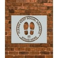 thumbnail image 1 of Social Distancing 6 ft Stencil, 1 of 2