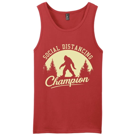 Social Distancing Champion Sasquatch Tank Top