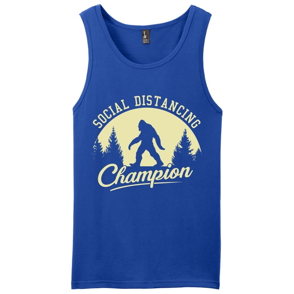Social Distancing Champion Sasquatch Tank Top
