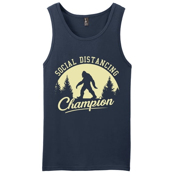 Social Distancing Champion Sasquatch Tank Top
