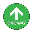 thumbnail image 1 of Social Distancing Floor Signs - Pack of X Stickers - Green One Way Design - 12 Inch Circle - Indoor/Outdoor - Aggressive Adhesive Vinyl - Online Labels (Pack of 10), 1 of 1