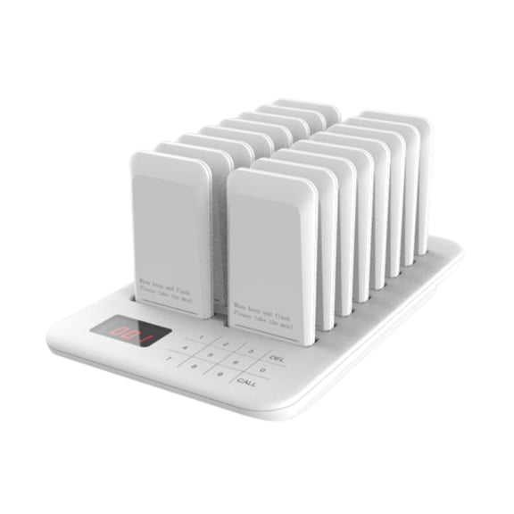 Social Distancing Keeping Pagers for Restaurants Paging System ,16 Pagers Buzzers Waiting Paging System for Hotel