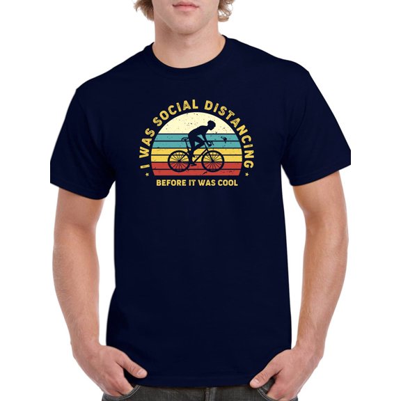 Social Distancing Men T-Shirt, Male Large
