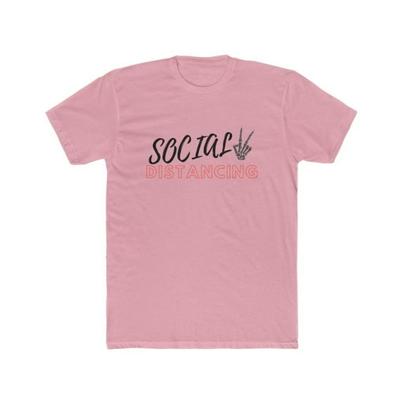 Social Distancing Men's Cotton Crew Tee