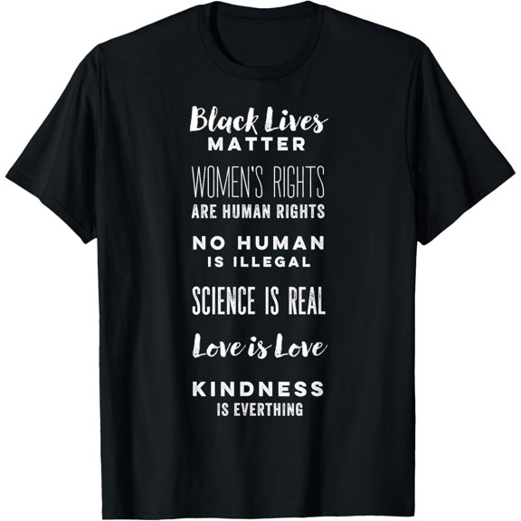 Social Justice Typography Thoughts T shirt