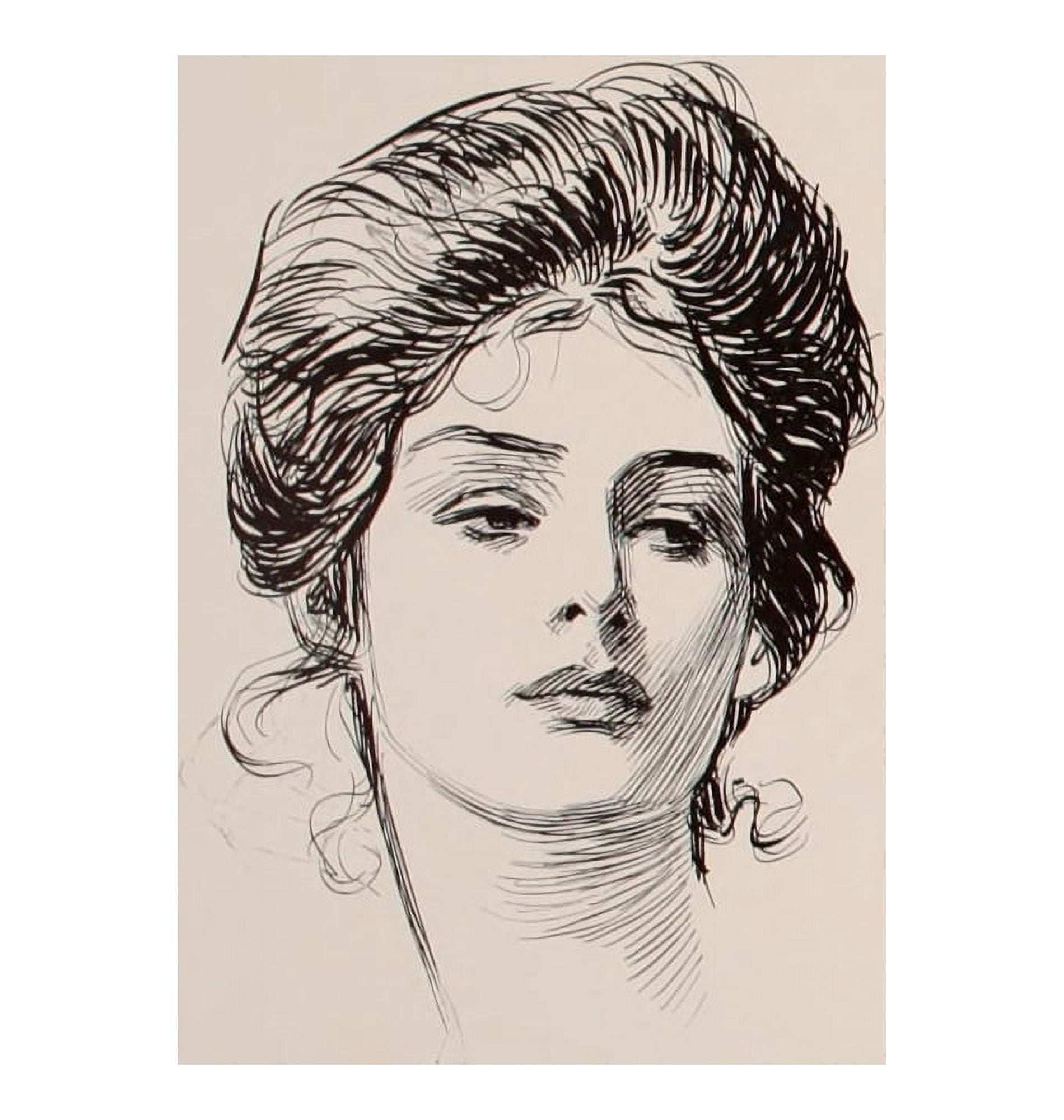Social Ladder 1902 Woman 3 Canvas Art - Charles Dana Gibson (18 x 24)