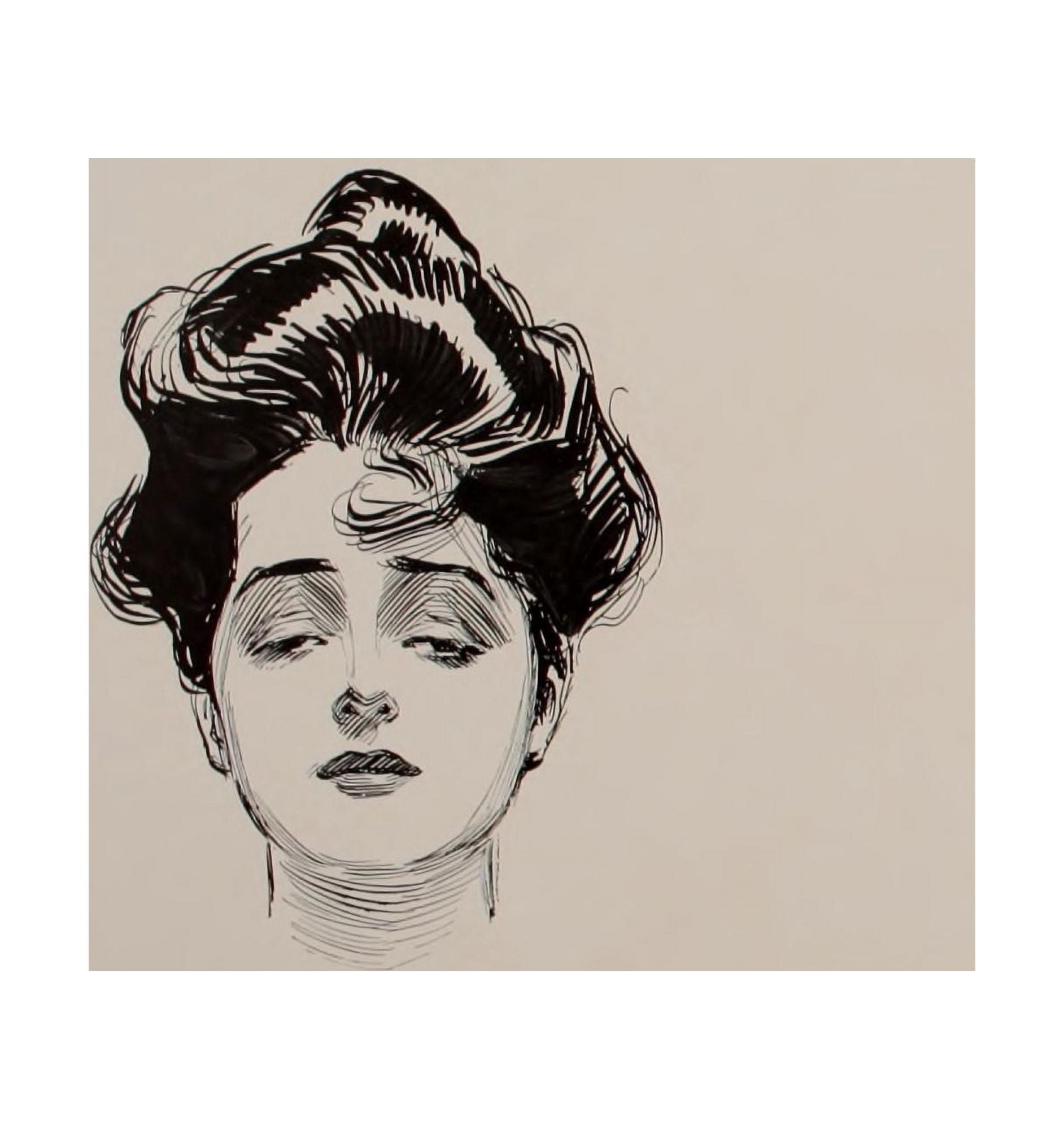 Social Ladder 1902 Woman 5 Canvas Art - Charles Dana Gibson (18 x 24)