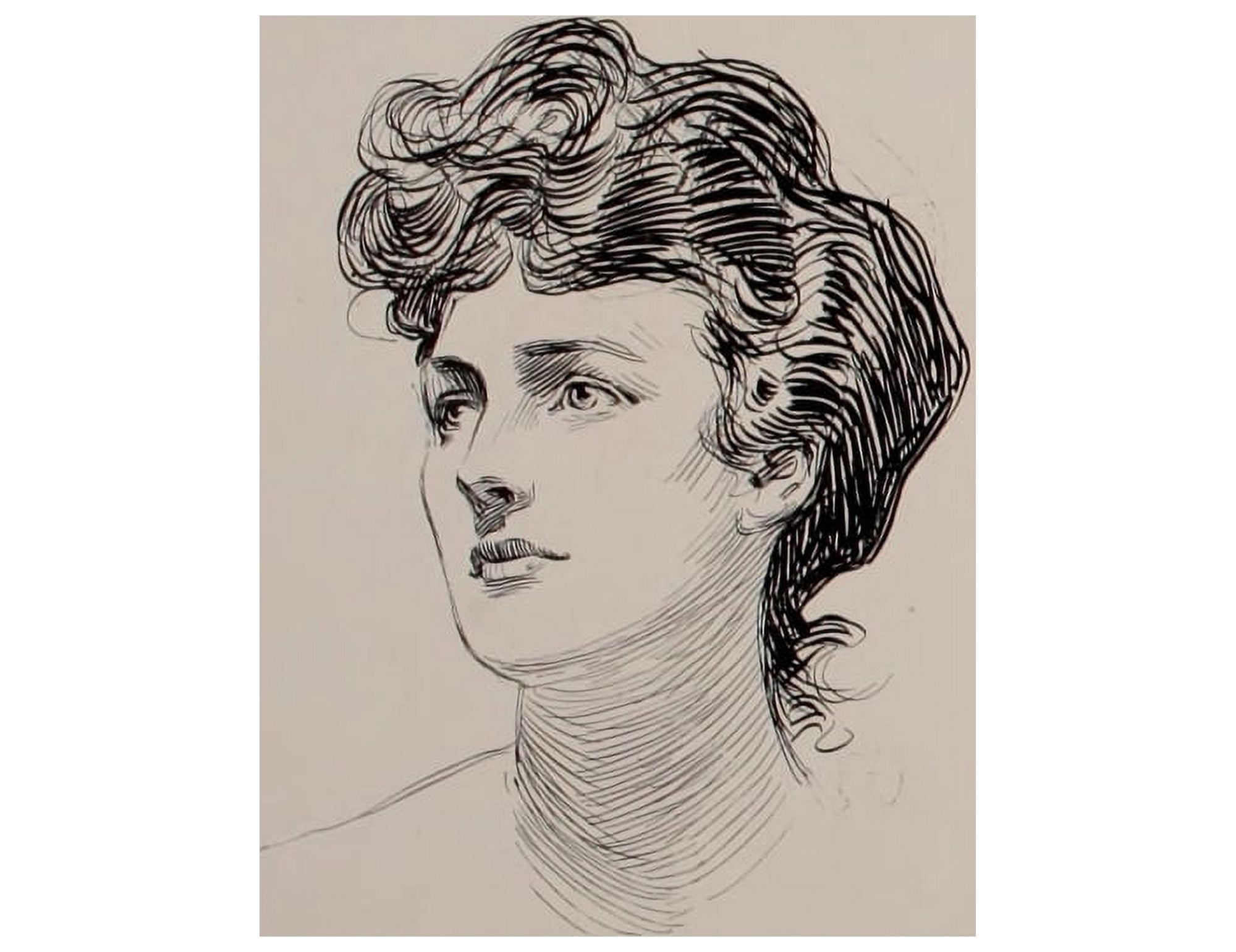 Social Ladder 1902 Woman 8 Canvas Art - Charles Dana Gibson (18 x 24)
