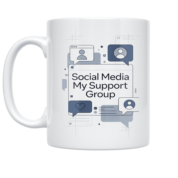 Social Media My Support Group - Social Media Strategy Professional - 11 oz Ceramic Coffee Mug