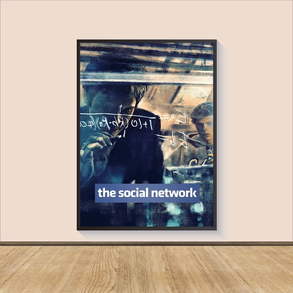 Social Media Origin Wall Art University Tech Tech Millionaire Decor, Unframed Poster