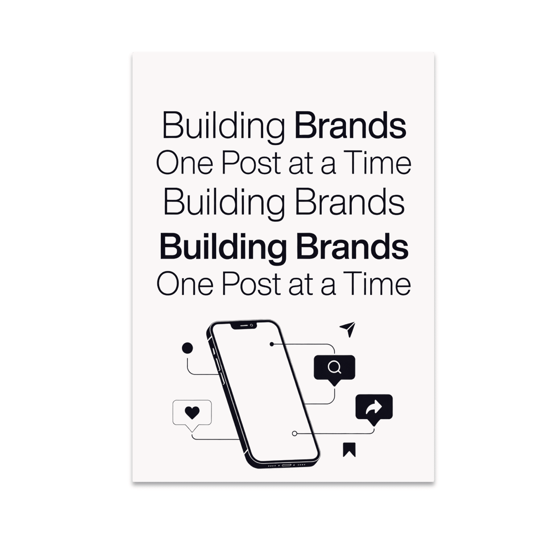 Social Media Strategy Art - Brand Builders - 13x19 Poster Print ...