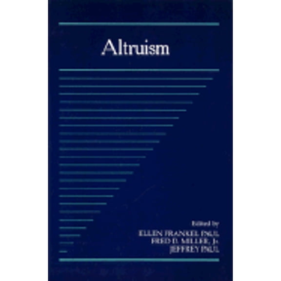 Pre-Owned Altruism: Volume 10, Part 1 (Paperback) 0521447593 9780521447591