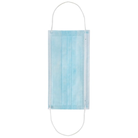 Social Safely Disposable Face Mask 5 Pack - Travel Packs for Car and Personal Carry, Breathable 3 Ply with Earloop , Blue