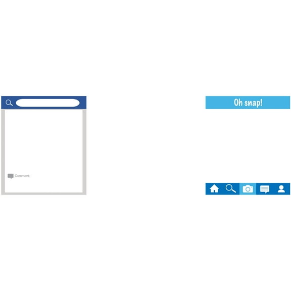 Social Snaps Photo Prop Frames