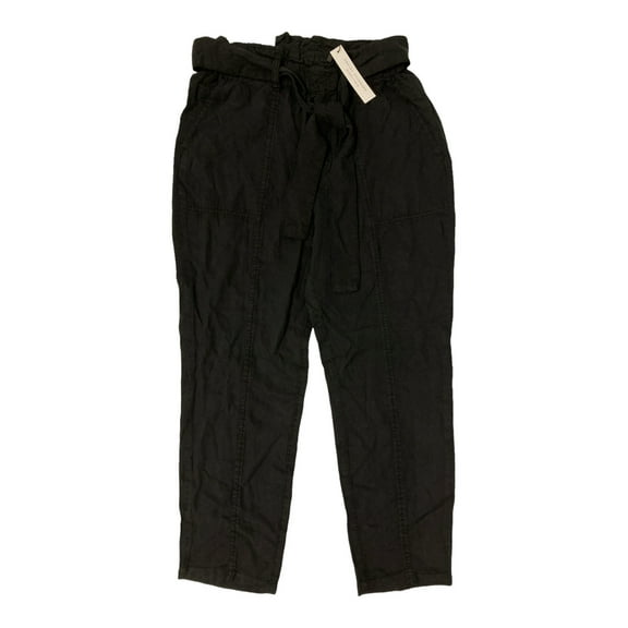 Social Standard By Sanctuary Women's High Waist Melody Paperbag Pant (Washed Black, S)