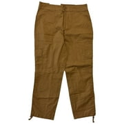Social Standard By Sanctuary Women's Scout Poplin Surplus Cropped Cargo Pants (Caramel, L)