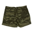 thumbnail image 1 of Social Standard Women's Hero Relaxed Fit Mid-Rise Poplin Roll Tab Utility Short (Mother Nature, L), 1 of 2