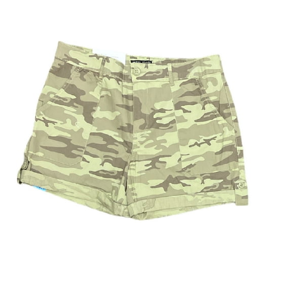 Social Standard Women's Hero Relaxed Fit Mid-Rise Poplin Roll Tab Utility Short