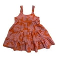 thumbnail image 1 of Social Standard by Sanctuary Girl's Tiered Tie-Back Sleeveless Dress (Melon Floral, 3T), 1 of 2
