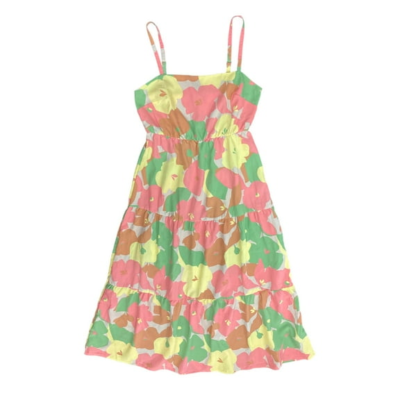 Social Standard by Sanctuary Ladies Tank Smocked Back Dress (Fiesta, XXL)